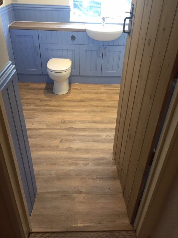 Toilet and bathroom flooring