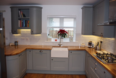 kitchen after new fitted in Downton Wiltshire