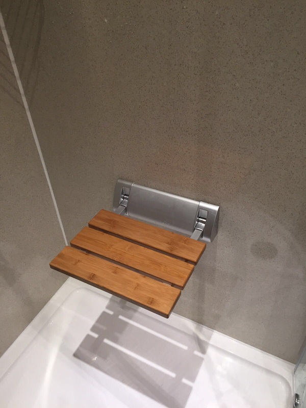 shower seat for disabled access bathroom